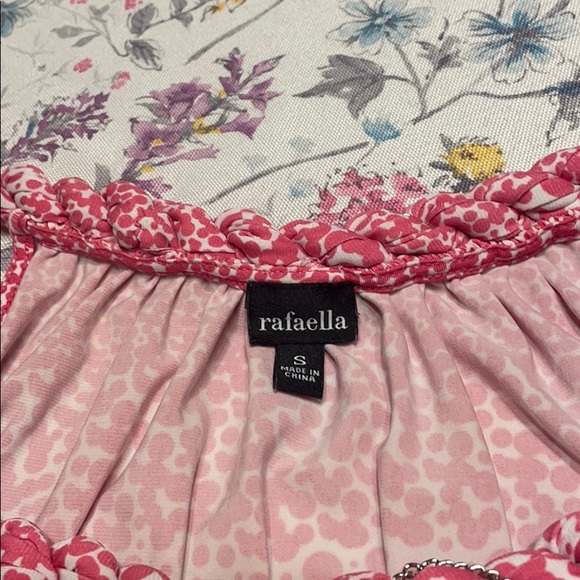 Rafaella pink/white top, Size Small. - Picture 2 of 6